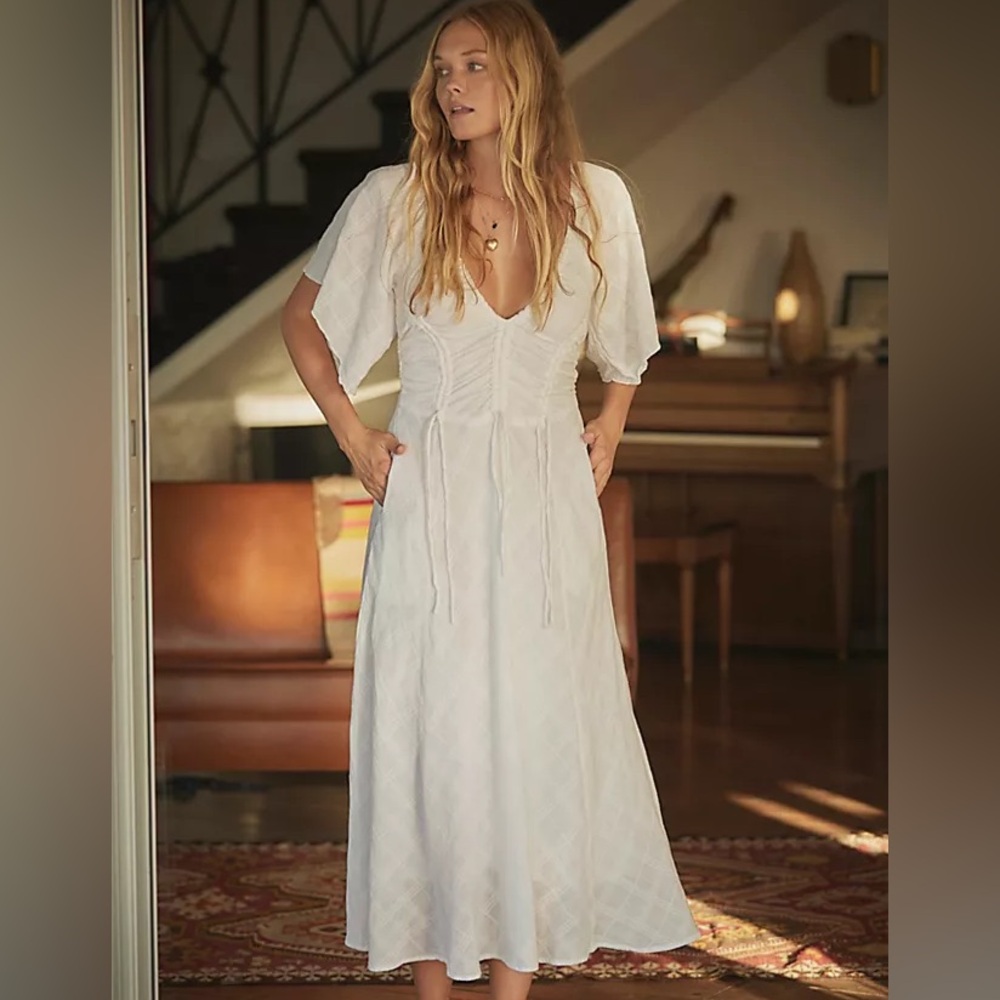 Free People Hard To Resist Midi Dress NWT